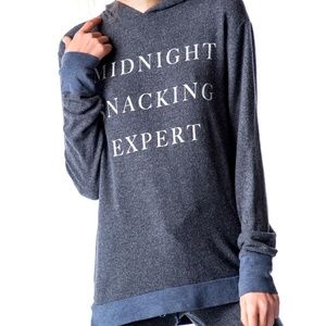 Wildfox 'Midnight Snacking Expert' Hoodie Nvy sz.M